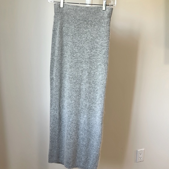 Woman 100% wool skirt. Size: S/XS. Grey - Picture 1 of 4